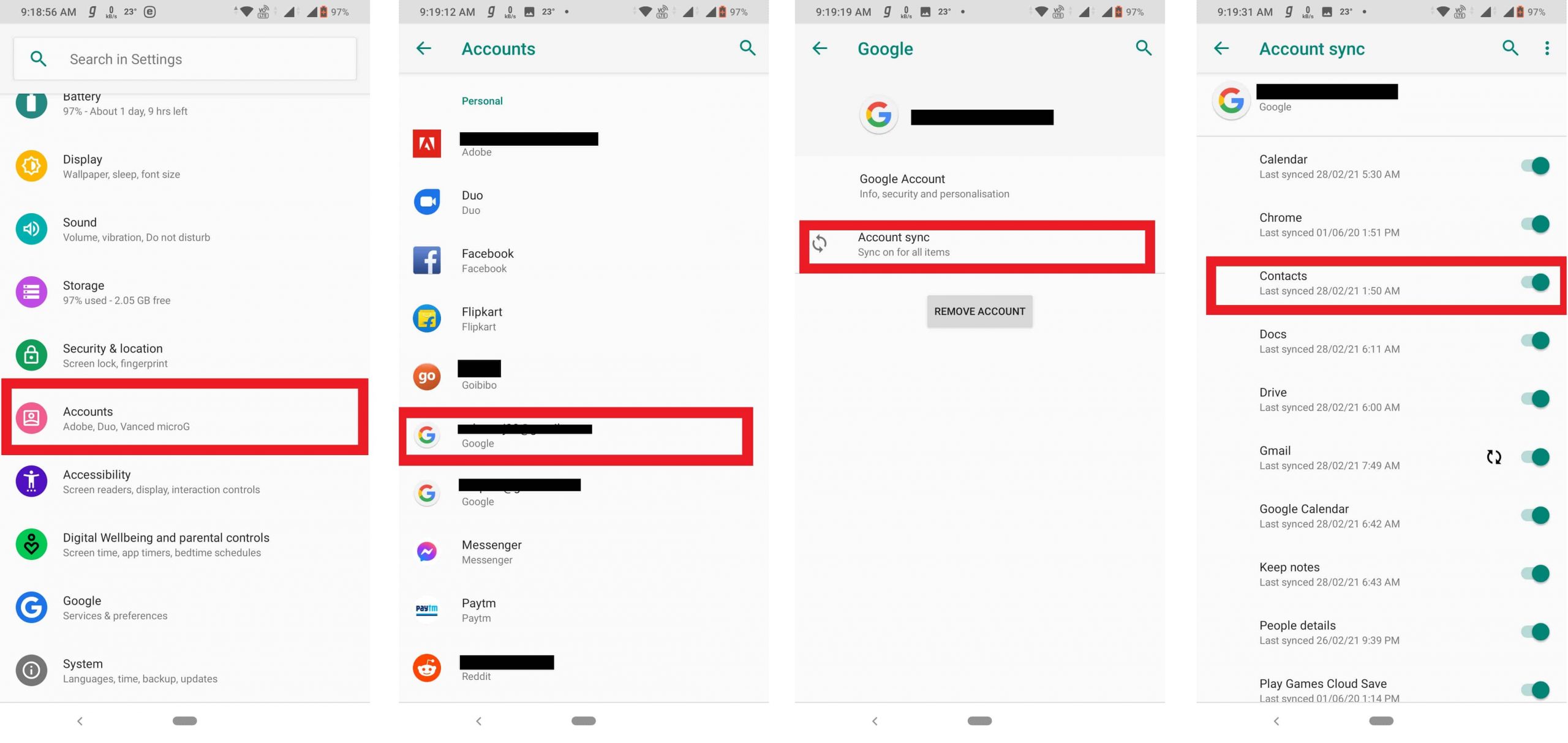Transfer contacts from android to iphone google