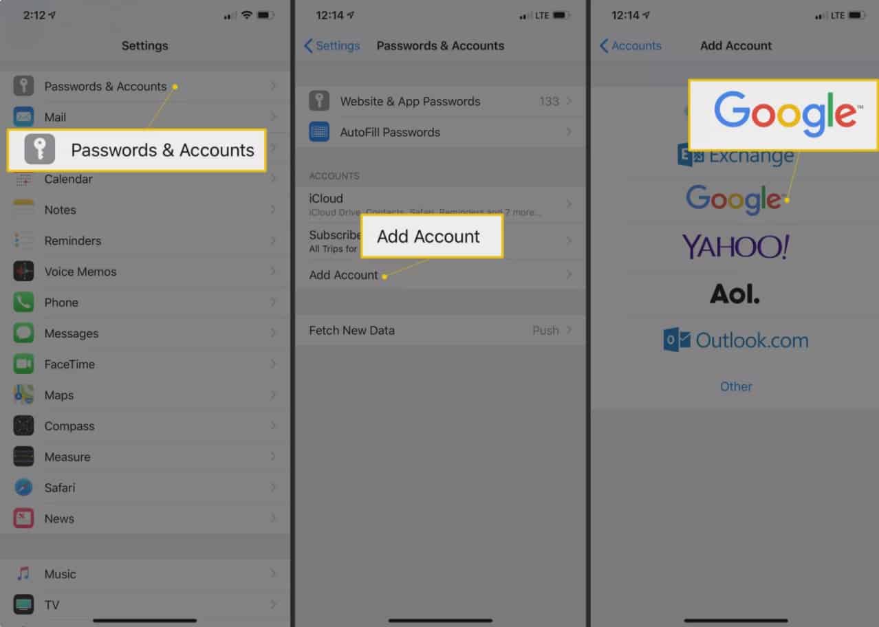 How to Transfer Contacts from iPhone to Android using Google Account