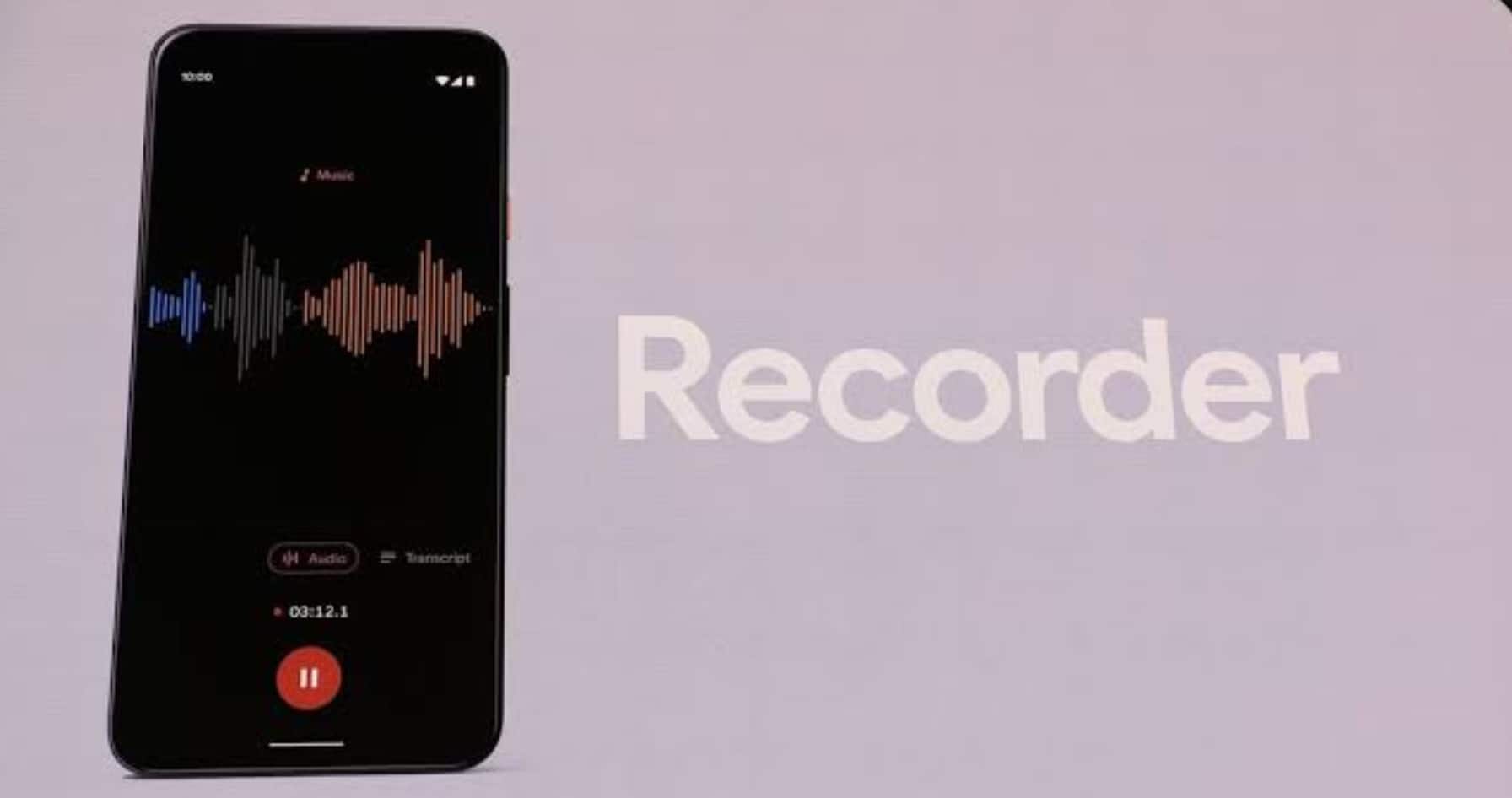 Google Recorder 2.2 Starts Rolling Out to Pixel Phones With Audio Backups, Web App