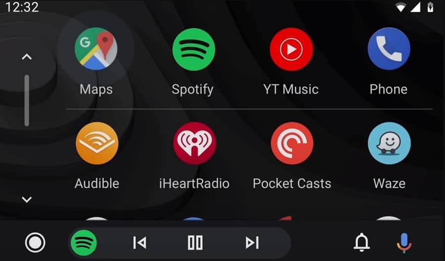 Understanding the Android Auto app screen - Home