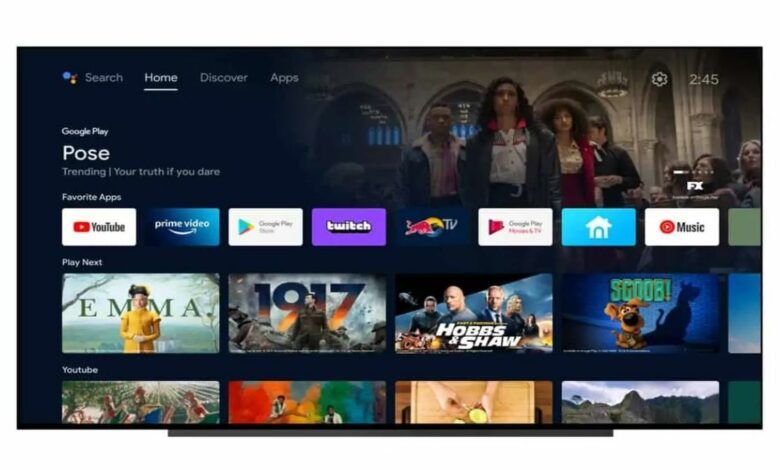 The new "Discover" Android TV feature now available on the Sony Bravia series