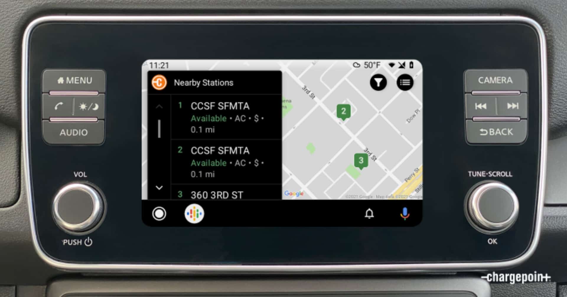ChargePoint Adds Android Auto Support for Finding Nearby EV Chargers