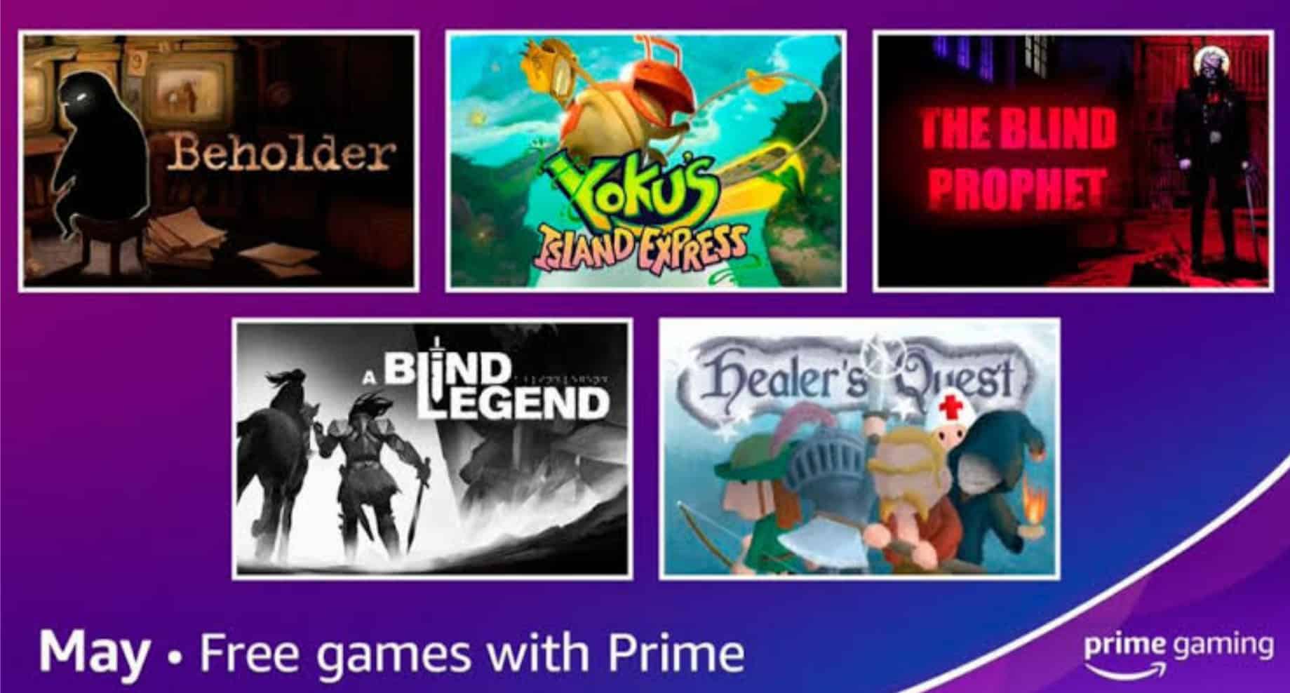 Amazon Prime's 5 Free Games