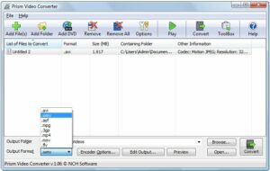 NCH Prism Video Converter Software