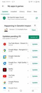 Google Play Store makes it hard for users to check for app updates