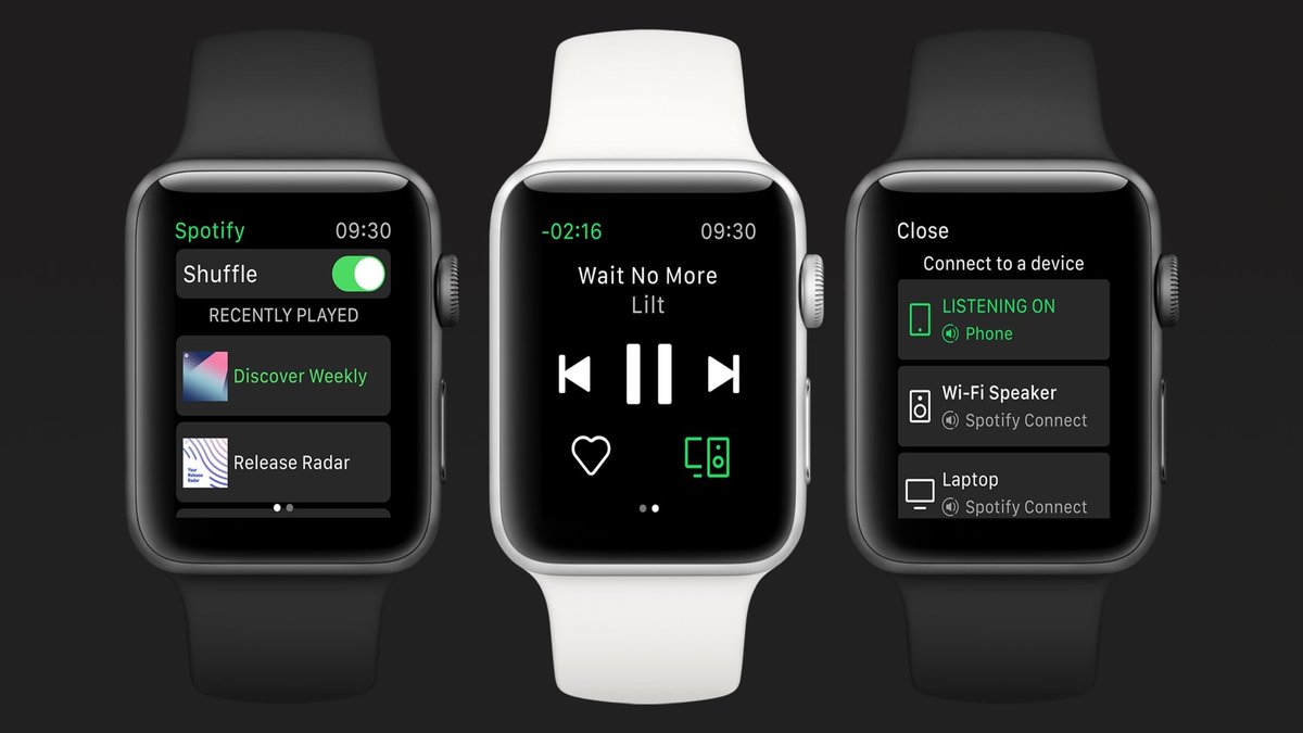Spotify enables Apple Watch users to listen to Music Offline