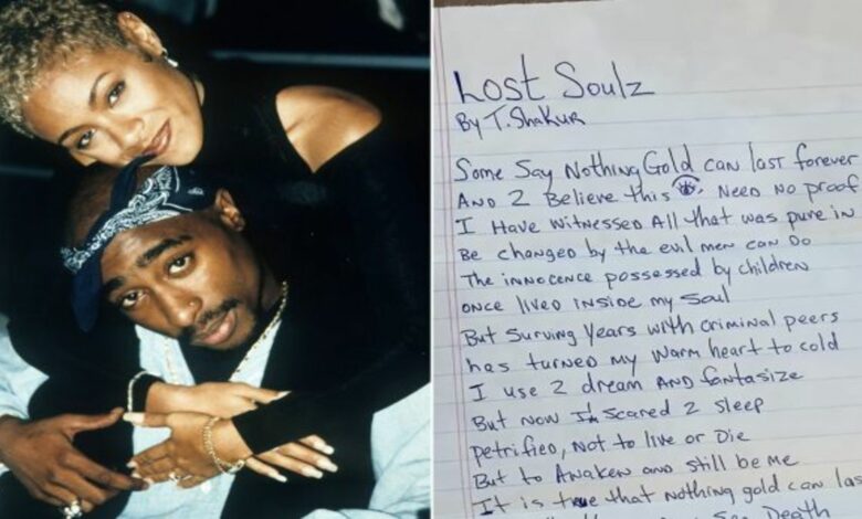 Jada Pinkett Smith shares an unreleased poem by Tupac