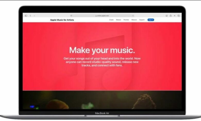 Apple updates the Apple Music for Artists website