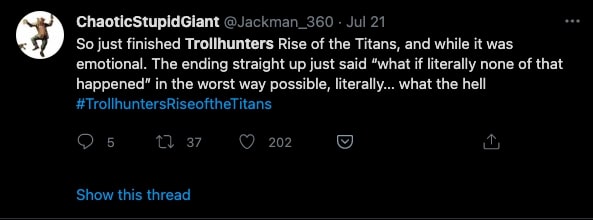 trollhunters tweet
