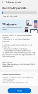 Samsung Galaxy S20 FE 5G starts receiving September 2021 Security Patch Update