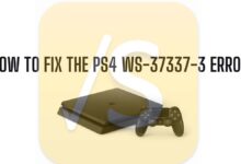 fix-the ps4 ws 37337-3 error