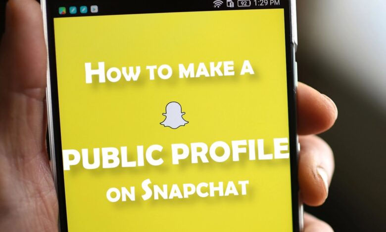 how to make a public profile on snapcht cover picture