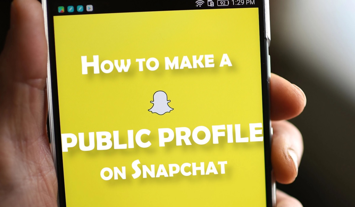 how to make a public profile on snapcht cover picture