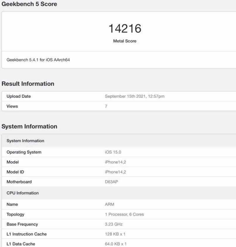Geekbench result: iPhone 13 Pro has 55% better GPU performance than iPhone 12 Pro