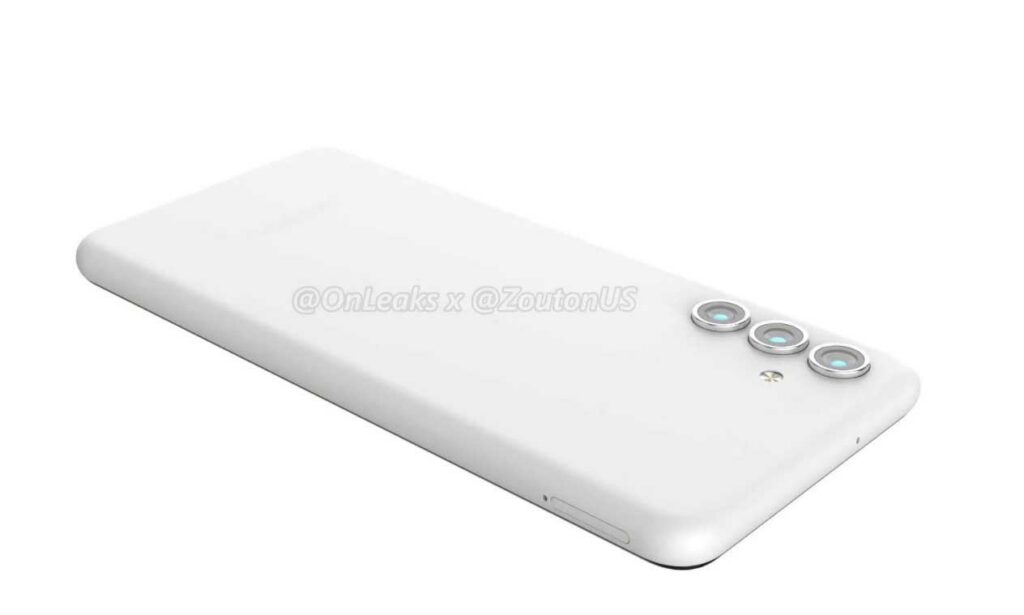 Samsung Galaxy A13 5G rendered image reveals a basic rear side design