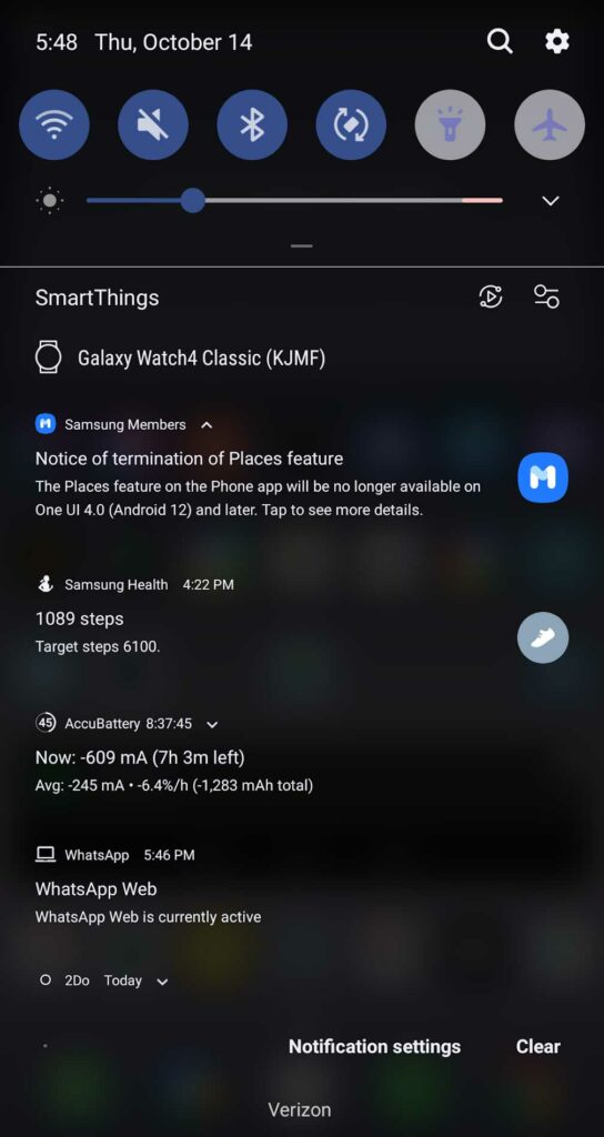 Samsung One UI 4.0 (Android 12) or later will remove the 'Places' feature from the phone app