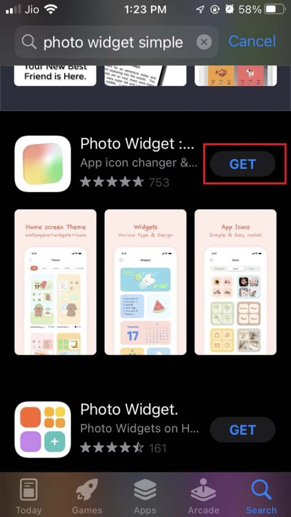 download photo widget simple