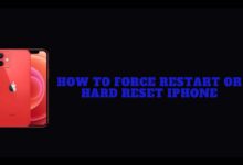 force restart hard reset iPhone