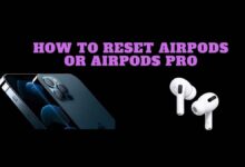 how to reset AirPods