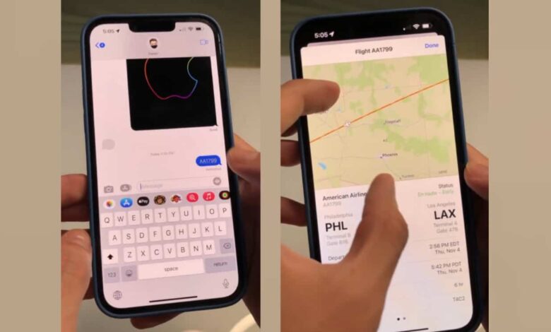 iPhone's Live Tracking of Flight Status Gets More Refined, Works in iMessage and Notes App