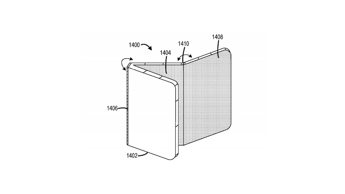 Microsoft's Patent indicates an upcoming tri-fold Surface Phone