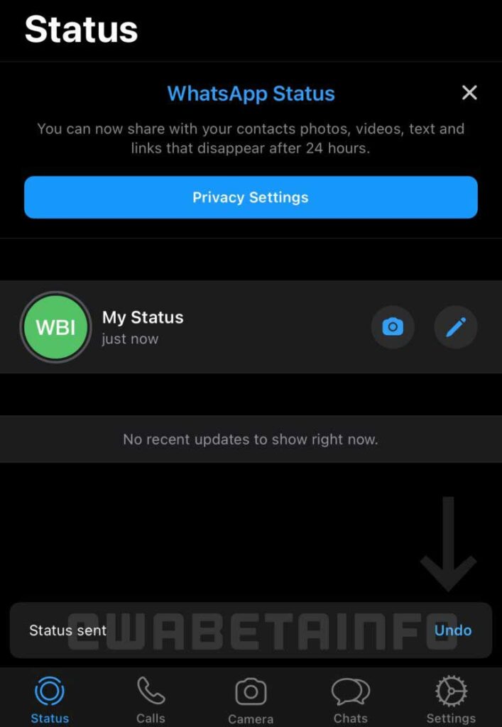 WhatsApp unveils a helpful feature to "undo" status updates on iOS