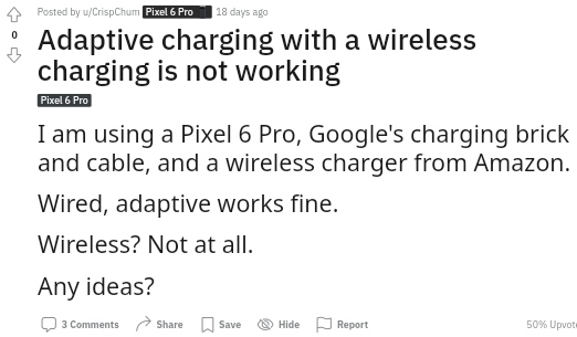 Google Pixel's Adaptive Charging Reportedly Stops Working With Wireless Charger