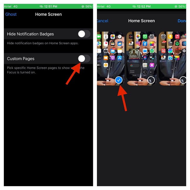 Make Sure Apps are Not Hidden By Focus Mode 