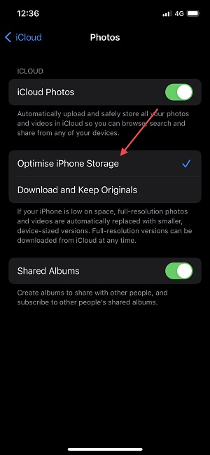 Resize Photos on iPhone by Sharing on iCloud