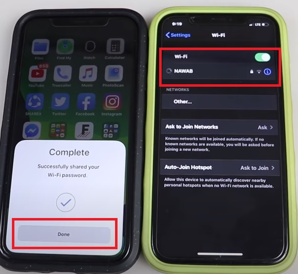 Completely Connect to Wifi Without password on iPhone using another iPhone