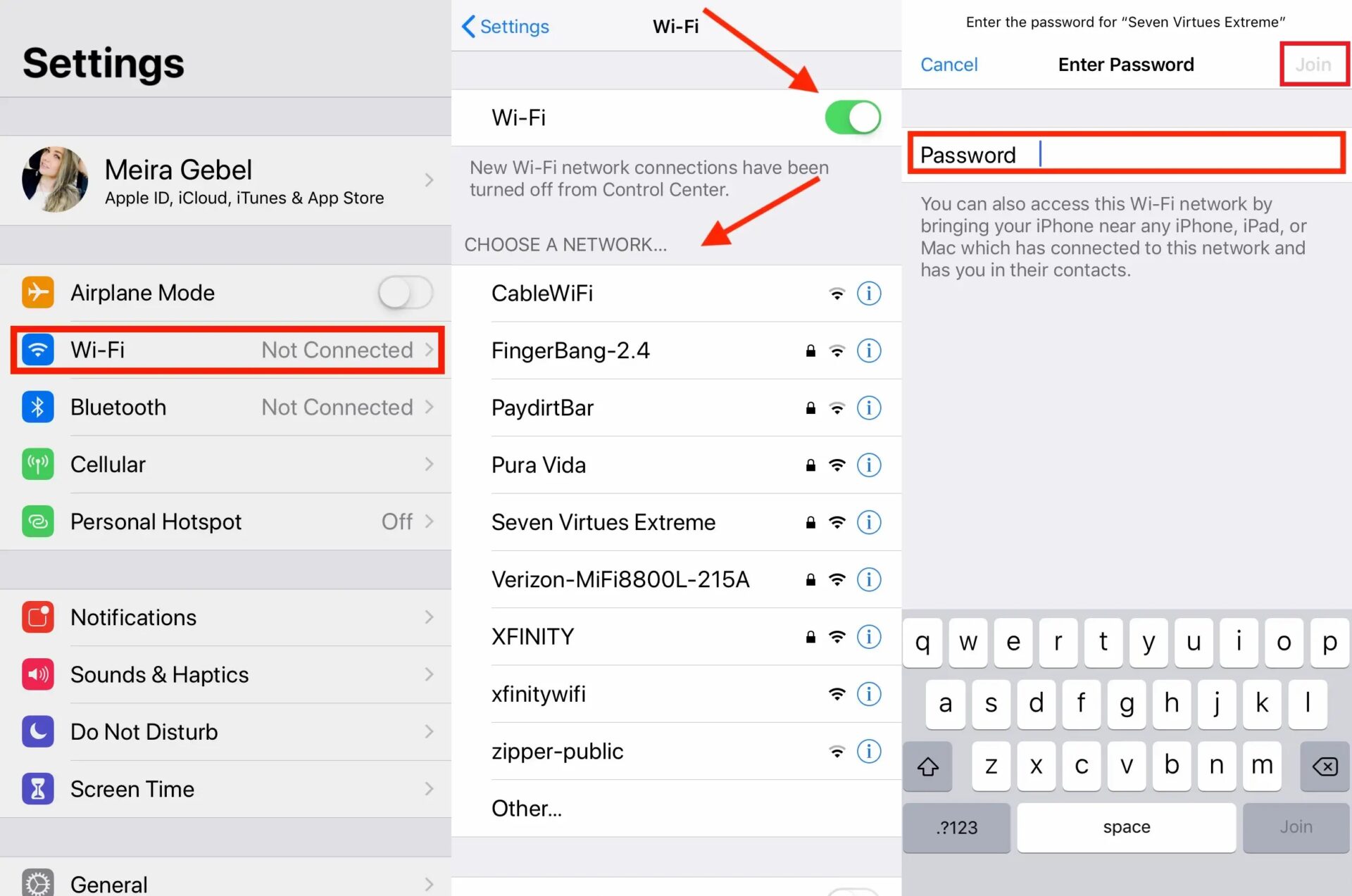 Connect to WiFi manually on iPhone
