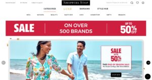 Shoppers Stop Website