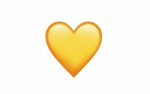 Snapchat Yellow Heart